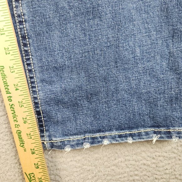 TK Axel Jeans Men's 40x30 Slim Boot Stretch Blue Denim Pants Medium Wash - Picture 11 of 16